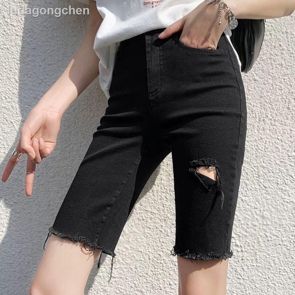 Đen Quần Short Denim Lưng Cao Ôm Dáng Thời Trang 2020 | BigBuy360 - bigbuy360.vn