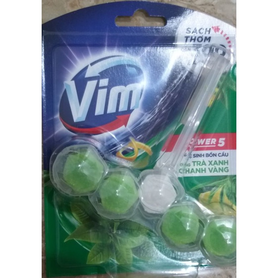 Viên treo bồn cầu VIM 55g (Hoa Oải Hương/ Trà xanh/ Chanh)