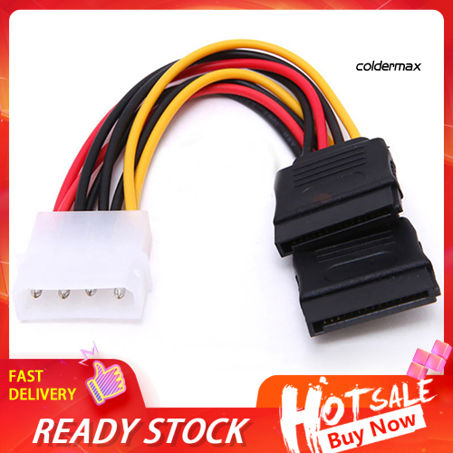 Dây Cáp Chuyển Đổi Ổ Cứng Ide Molex Sang 15 Pin 2 Serial Sata 4 Pin