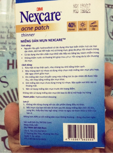 Miếng dán mụn Nexcare 3M