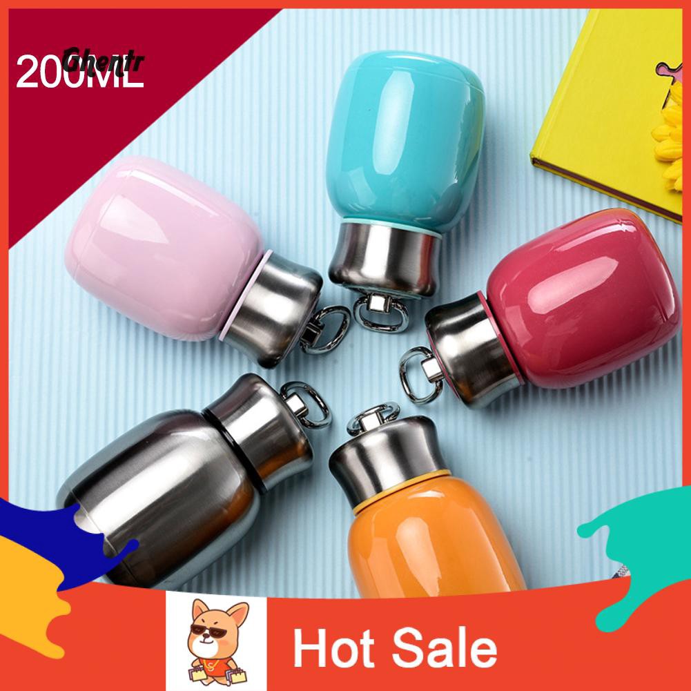 ♈Gh 200ML Fashion Mini Portable Children Stainless Steel Vacuum Mug Water Bottle Cup