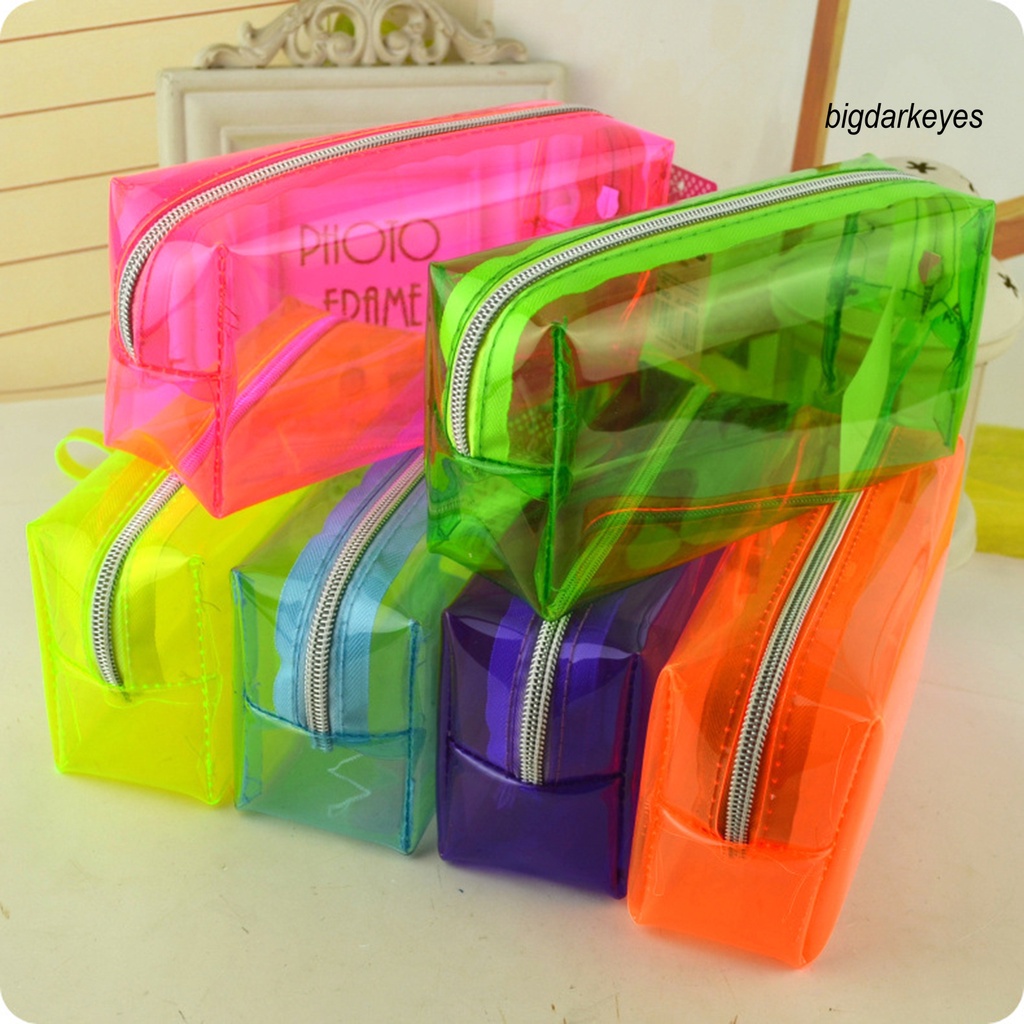 Túi Đựng Bút Chì Bằng PVC Trong Suốt Sức Chứa Lớn