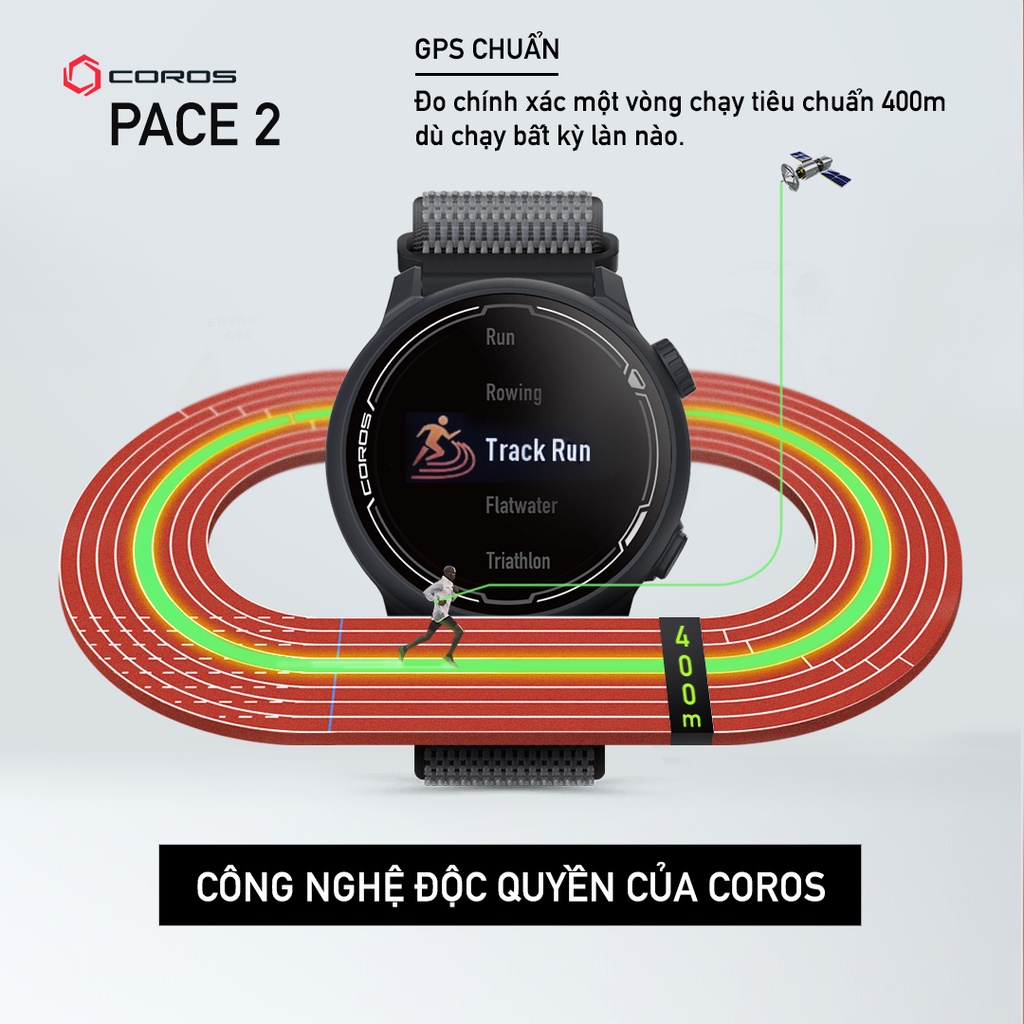 Đồng hồ chạy bộ, thể thao unisex GPS COROS PACE 2