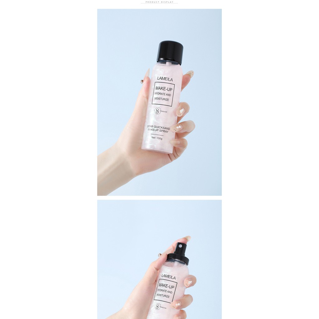 Xịt Nhũ Khóa Trang Điểm Star Quicksand Flash Make Up Spray 8 Hours Wear Moisturize | BigBuy360 - bigbuy360.vn
