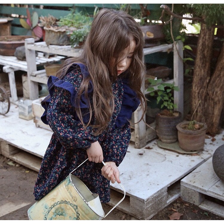 ĐẦM XANH MARY KIỂU HÀN QUỐC