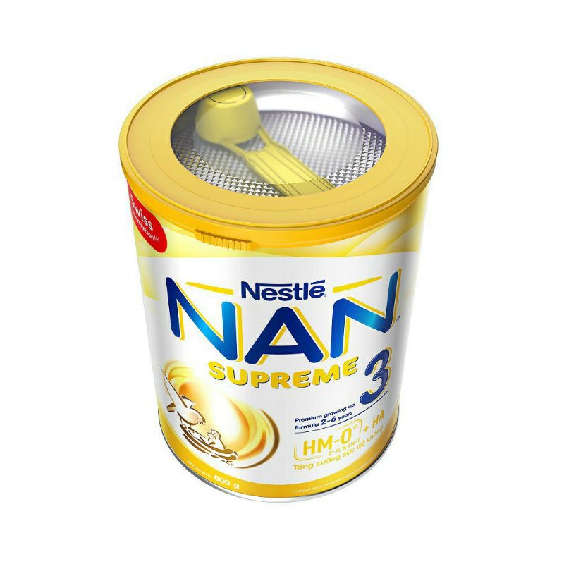 (Mẫu mới có Ha) Sữa bột Nestle NAN SUPREME 3 (Hộp 800gram)