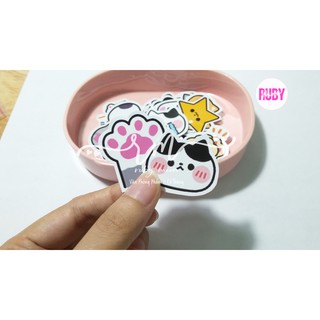 Set 34 sticker Mặt Mèo