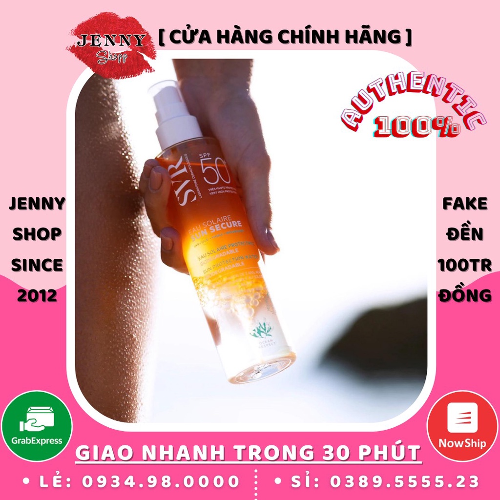 Dầu Xịt Chống Nắng SVR Eau Solaire Sun Secure Sun Protect Water