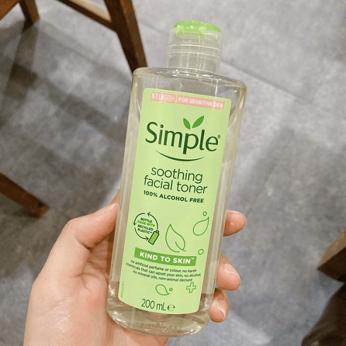 [HÀNG CHUẨN] Nước hoa hồng Simple Smoothing Facial Toner_Cân bằng độ PH_Hấp thụ dưỡng chất nhanh chóng