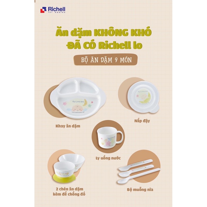 Bộ ăn dặm LO 9 món Richell