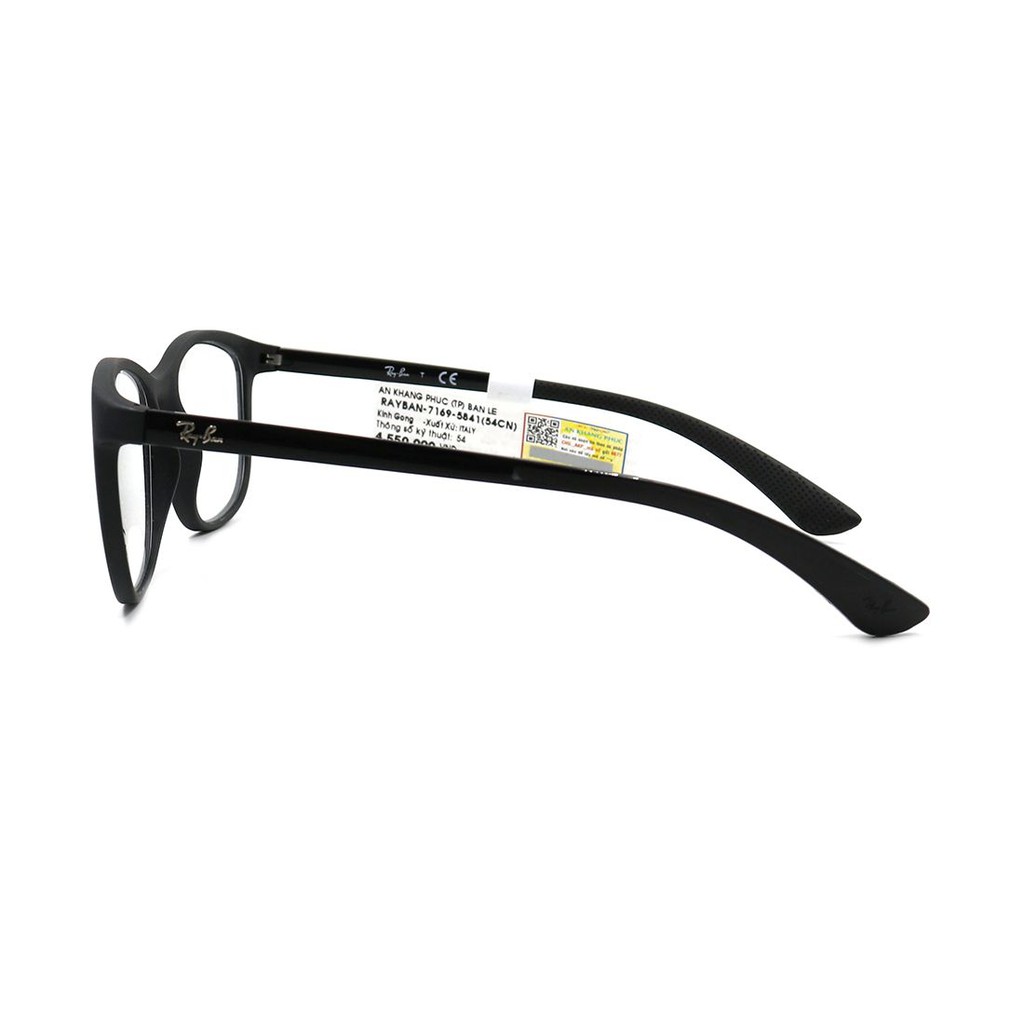 RB7169-Gọng kính nam nữ Rayban chính hãng (54-19-145), thiết kế dễ đeo bảo vệ mắt
