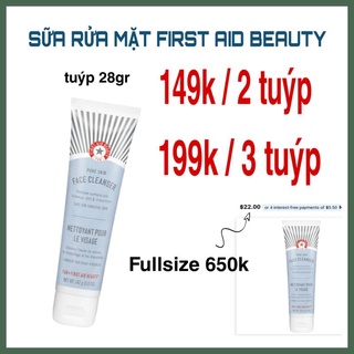 Sữa rửa mặt first aid beauty 28gr