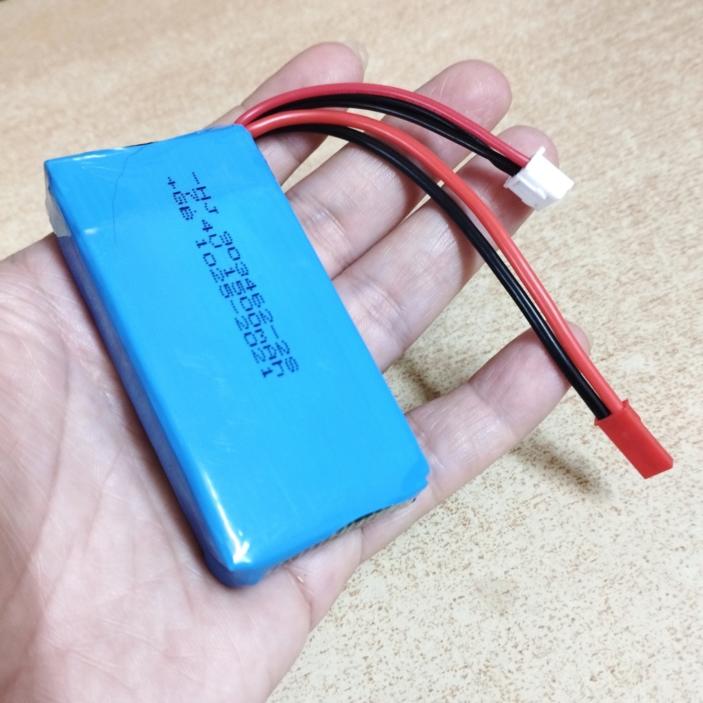 Pin sạc 2s 7.4V dung lượng 1500mAh jack cắm JST dành cho máy bay wltoys v913