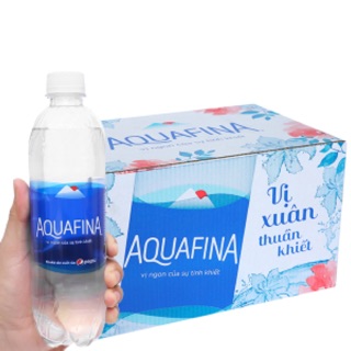Thùng 24 chai nước tinh khiết Aquafina 500ml HSD còn2 năm 10/9/2022