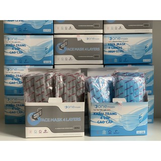Khẩu Trang Y Tế 4 lớp (Hộp 50 cái)