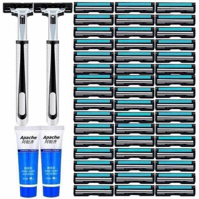 [Toàn quốc] Bộ Dao Cạo Râu Kèm 36 Lưỡi Dao Kép
