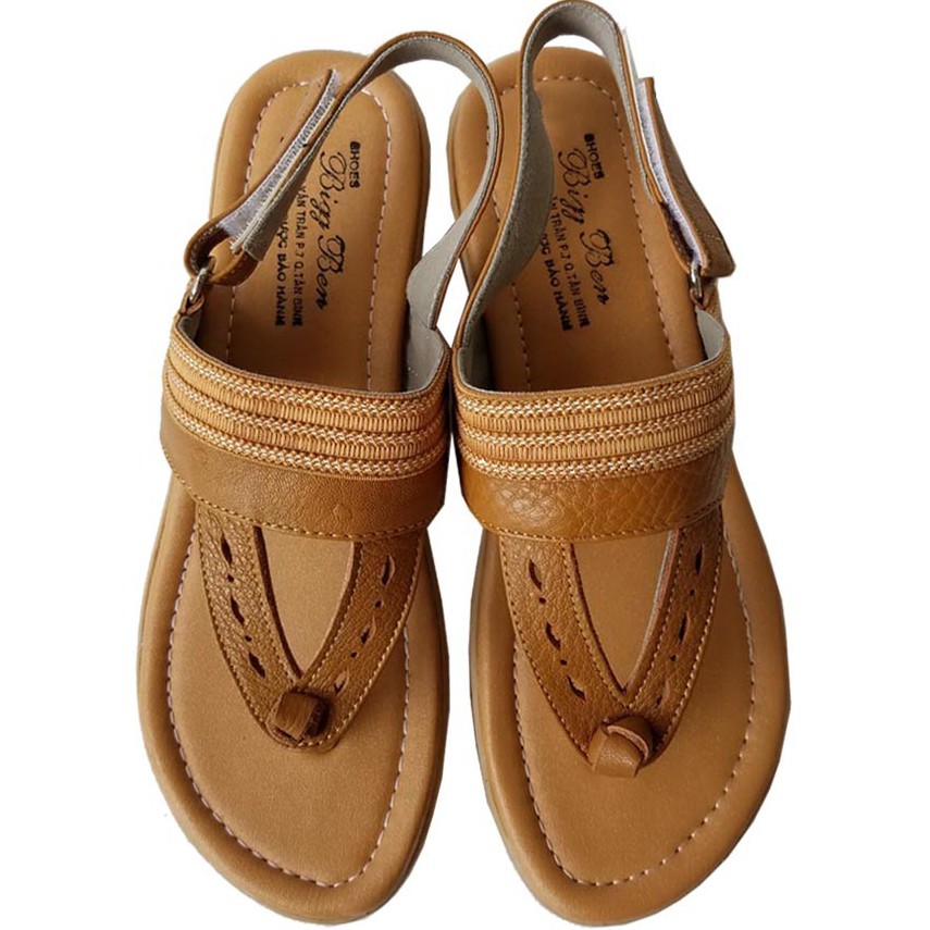 Giày Sandal Nữ BIGBEN Da Bò Thật Cao Cấp SDĐ57