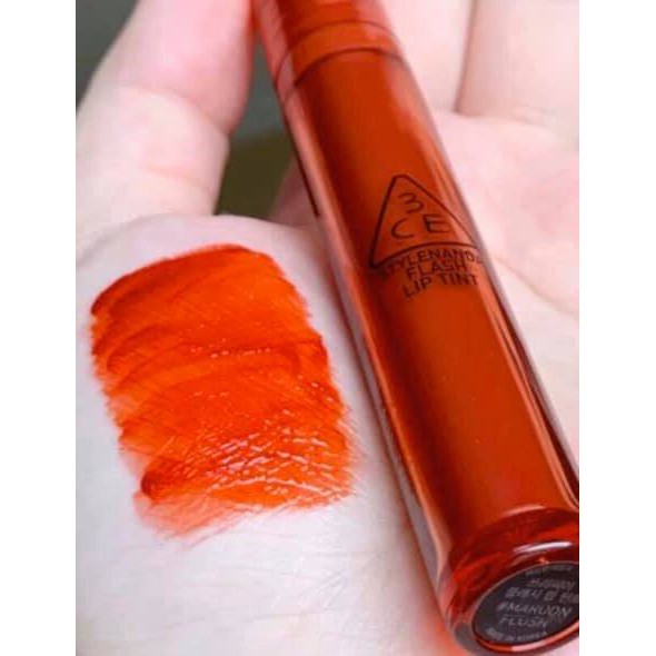 Son Bóng 3CE FLASH LIP TINT #MAROON_FLUSH cam đỏ phai