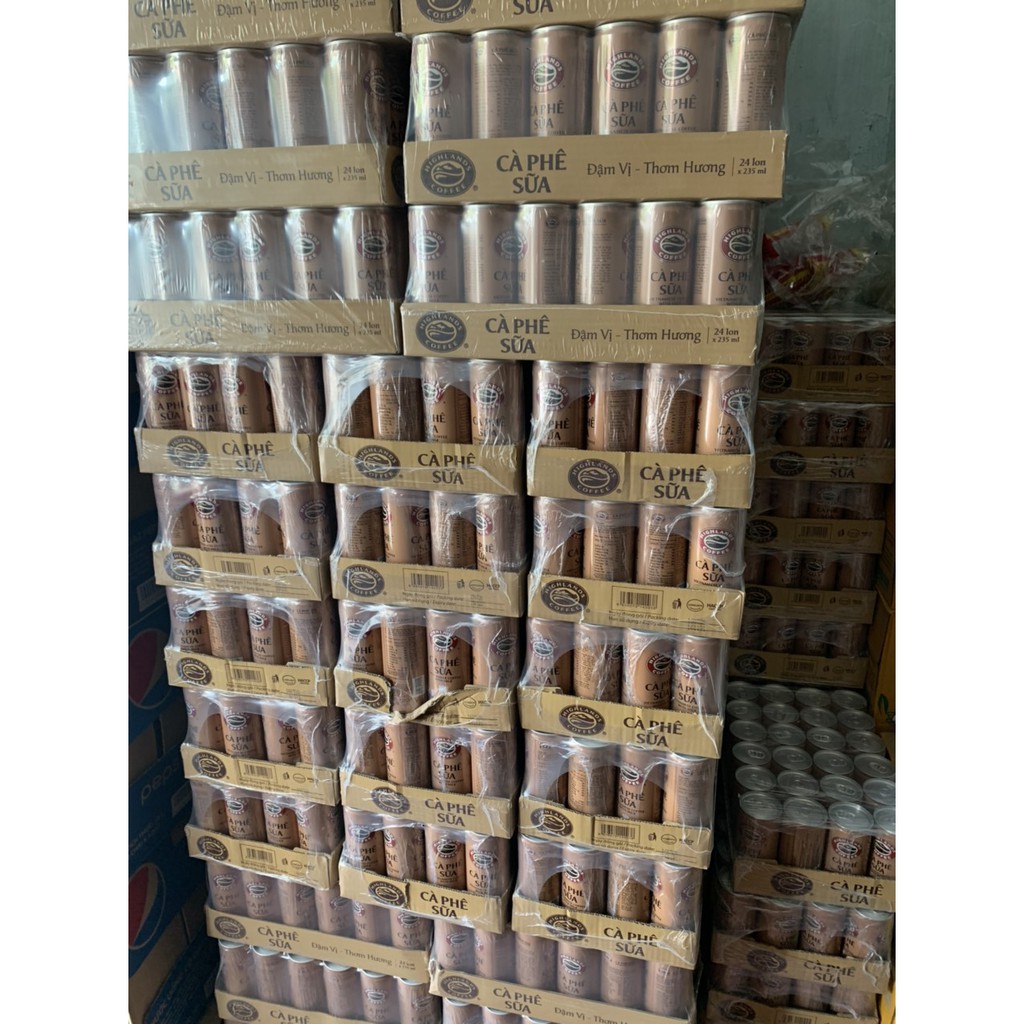 Thùng Cafe sữa highland lon x 24 lon