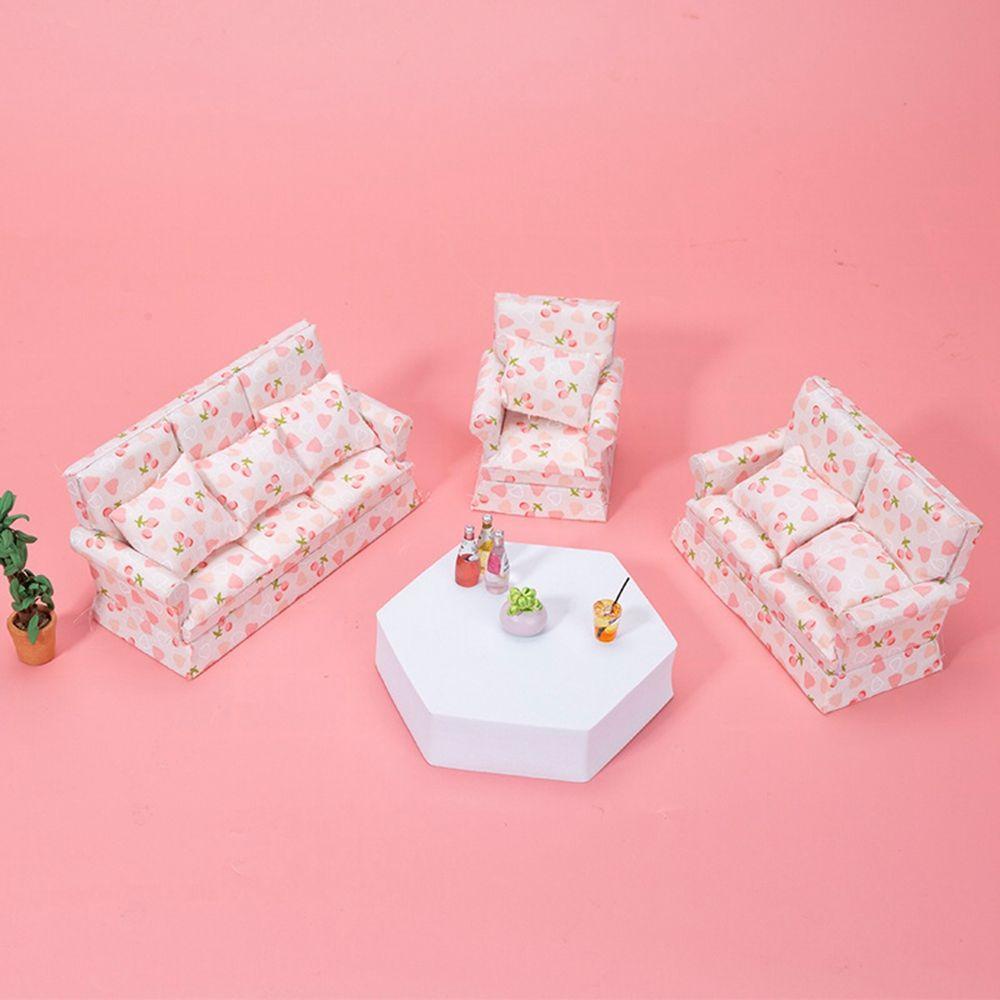 Mô Hình Ghế Sofa Mềm Mại Trang Trí Nhà Búp Bê Tỷ Lệ 1: 12