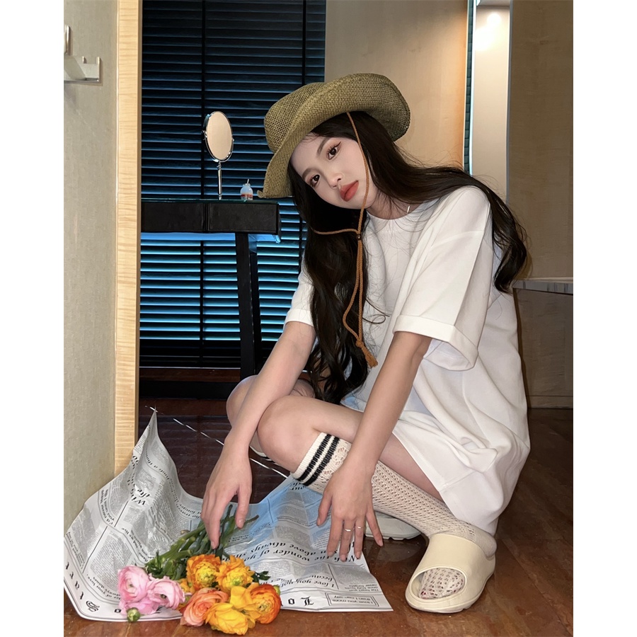 Áo Thun Tay Ngắn Cổ Tròn Kiểu Hàn Quốc 15 Màu Lựa Chọn