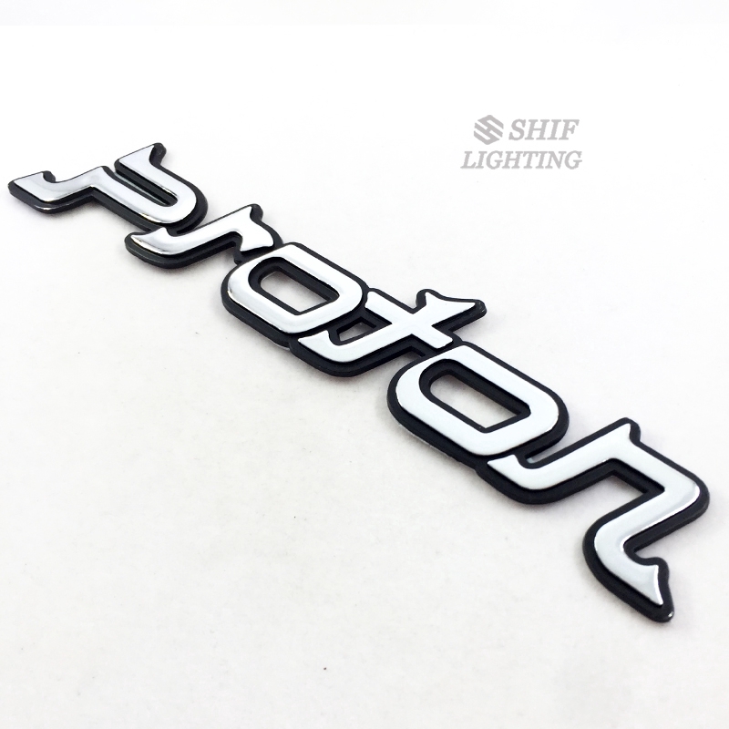 Sticker PROTON nhựa abs xinh xắn trang trí xe hơi