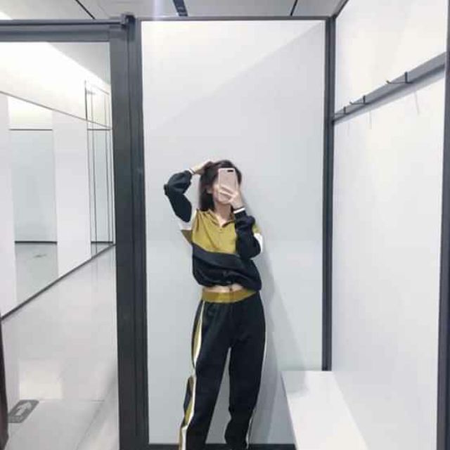 Bộ thể thao zara chuẩn auth màu xanh rêu cá tính