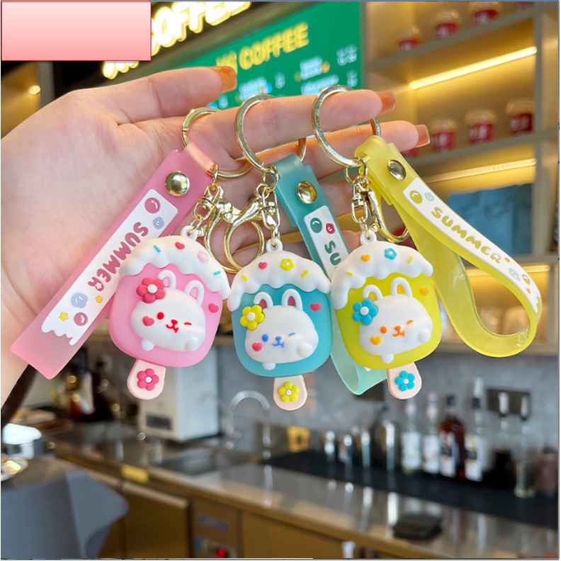 Móc Khóa Cao Cấp Hình Que Kem Cute phụ kiện Túi Xách dễ thương -Minkey