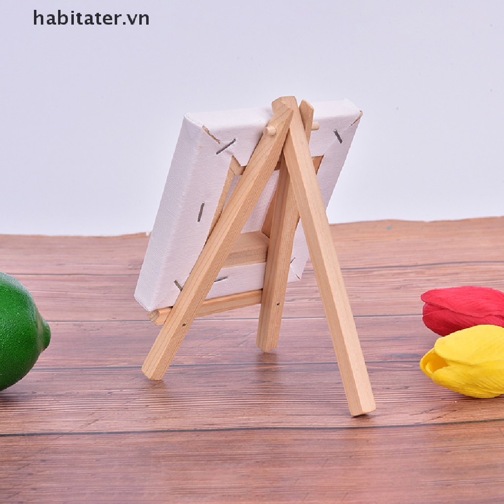 Tranh Vải Bạt Kéo Dài Khung Gỗ 10Cmx10Cm Cho Trẻ Em Vẽ Tranh