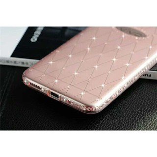 Ốp lưng điện thoại trong suốt viền đính đá Iphone 6/6s, iphone 6plus/6splus - Hãng SULADA