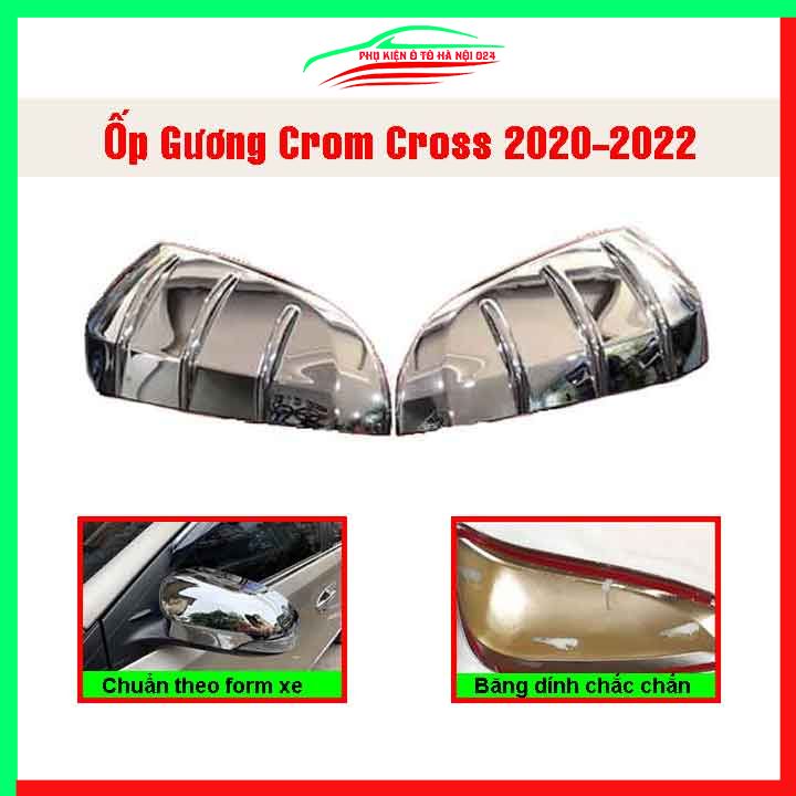 Ốp gương chiếu hậu Corolla Cross 2020  mạ crom bảo vệ chống trầy trang trí làm đẹp xe