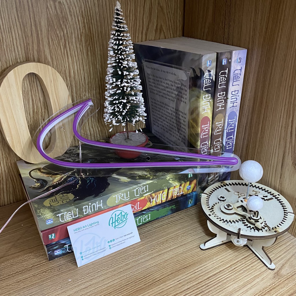 Đèn Led neon cho hình logo Nike | Decor phòng ngủ | Đèn ngủ để bàn | Quà Tặng Cực Chất - HEBO Art Lighting