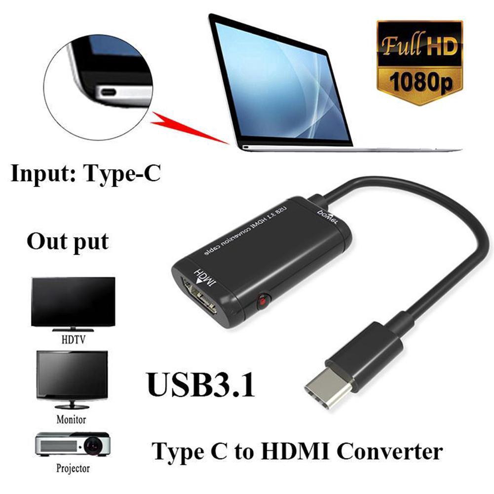 [DS] Bộ Chuyển Đổi Usb-C Type C Sang Hdmi 1080p Hd Cho Mhl Android Phone Tablet