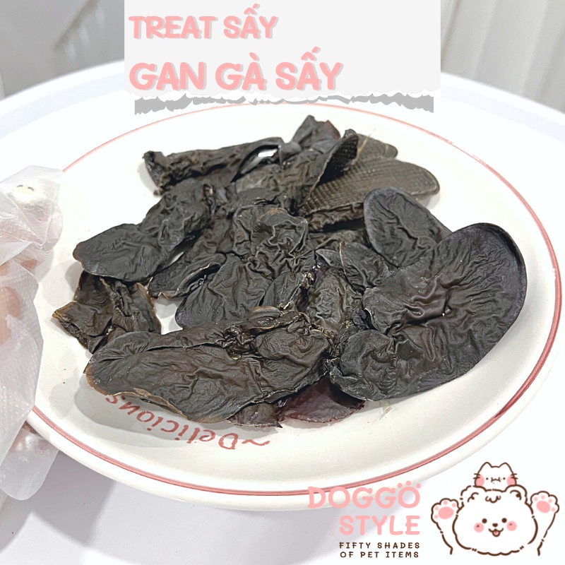 Treat Bánh Thưởng Cho Chó Gan Gà Sấy Khô DOGGOSTYLE Homemade Giúp Sạch Răng Cung Cấp Protein Chất Xơ Cái Thiện Tiêu Hóa