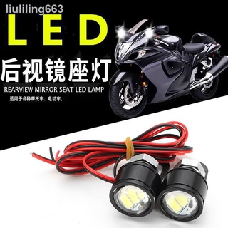 ✚۞◈đèn led 12v gắn gương chiếu hậu nhiều màu sắc cho xe máy/xe hơi