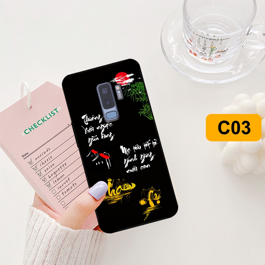 Ốp lưng Samsung S9 - S9 Plus - S9+ in hình phong cách chữ thư pháp cha mẹ, tài lộc