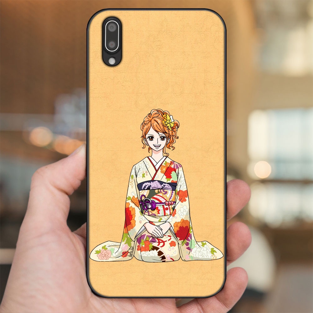 Ốp lưng Vivo Y93 viền đen in hình Nami One Piece Đảo Hải Tặc