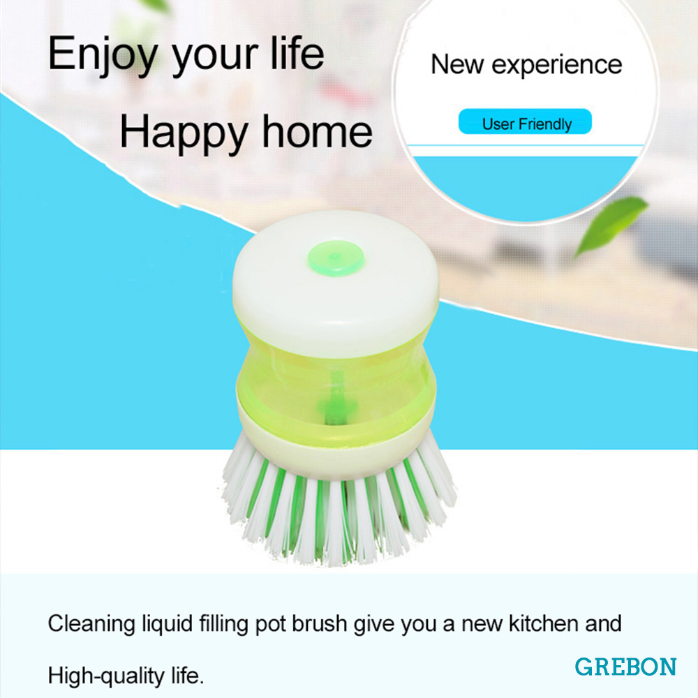 Bàn chải vệ sinh chén dĩa/ xoong nồi/ đồ dùng nhà bếp tự động màu sắc ngẫu nhiên tiện dụng dành cho nhà bếp