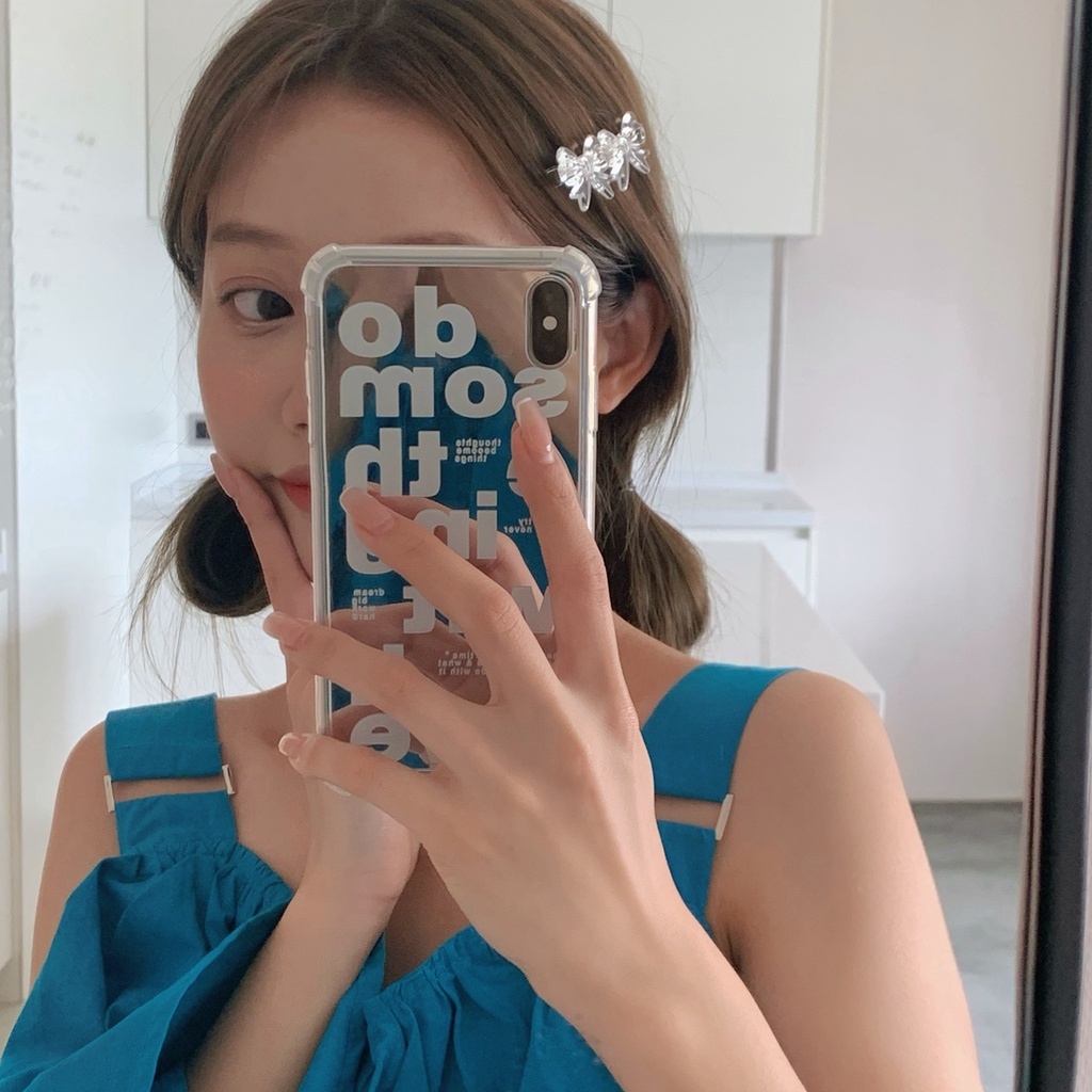 Kẹp tóc mỏ vịt đính một nơ/ hai nơ tuỳ chọn thiết kế đơn giản dễ thương cho nữ