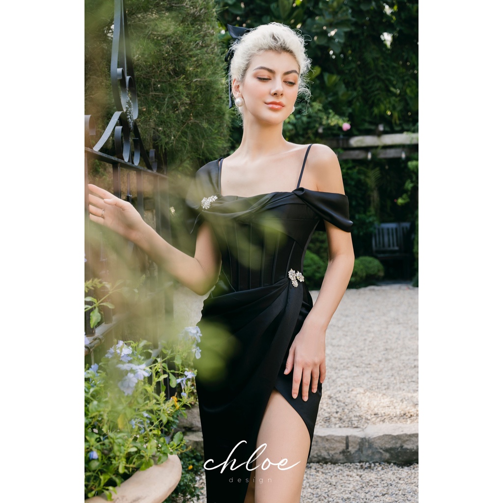 Váy thiết kế Chloe Sora 22 - Váy chất liệu lụa cao cấp - Size S - M - L - May đo