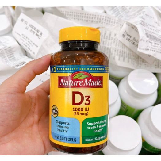 Date 4/24 Viên Uống Bổ Sung Vitamin Nature Made Vitamin D3 650v – Mỹ
