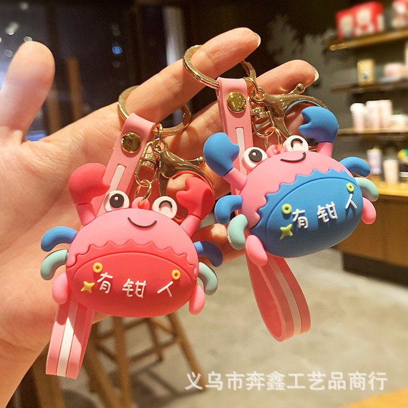 Móc khoá hình con cua đáng yêu