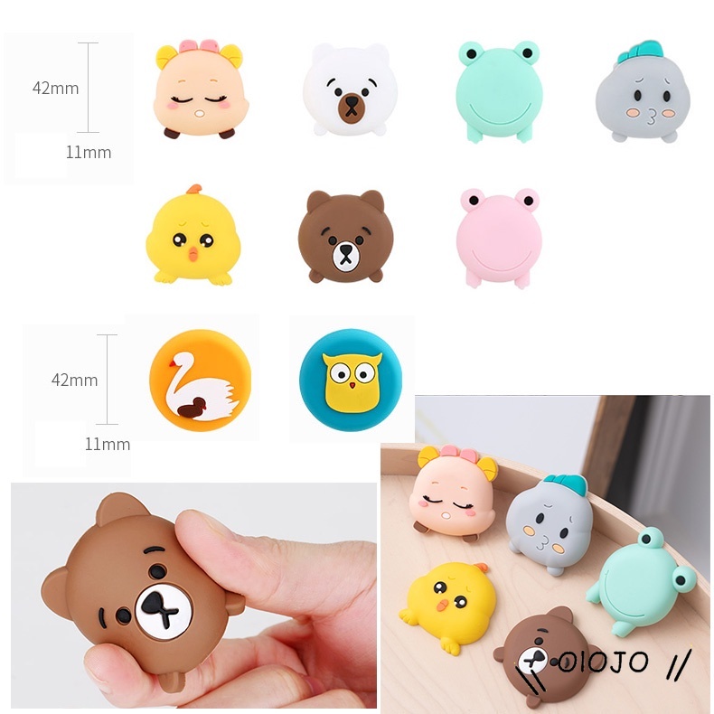 Miếng dán cao su silicon chặn cửa chống va chạm chống sốc kiểu dáng hoạt hình dễ thương
