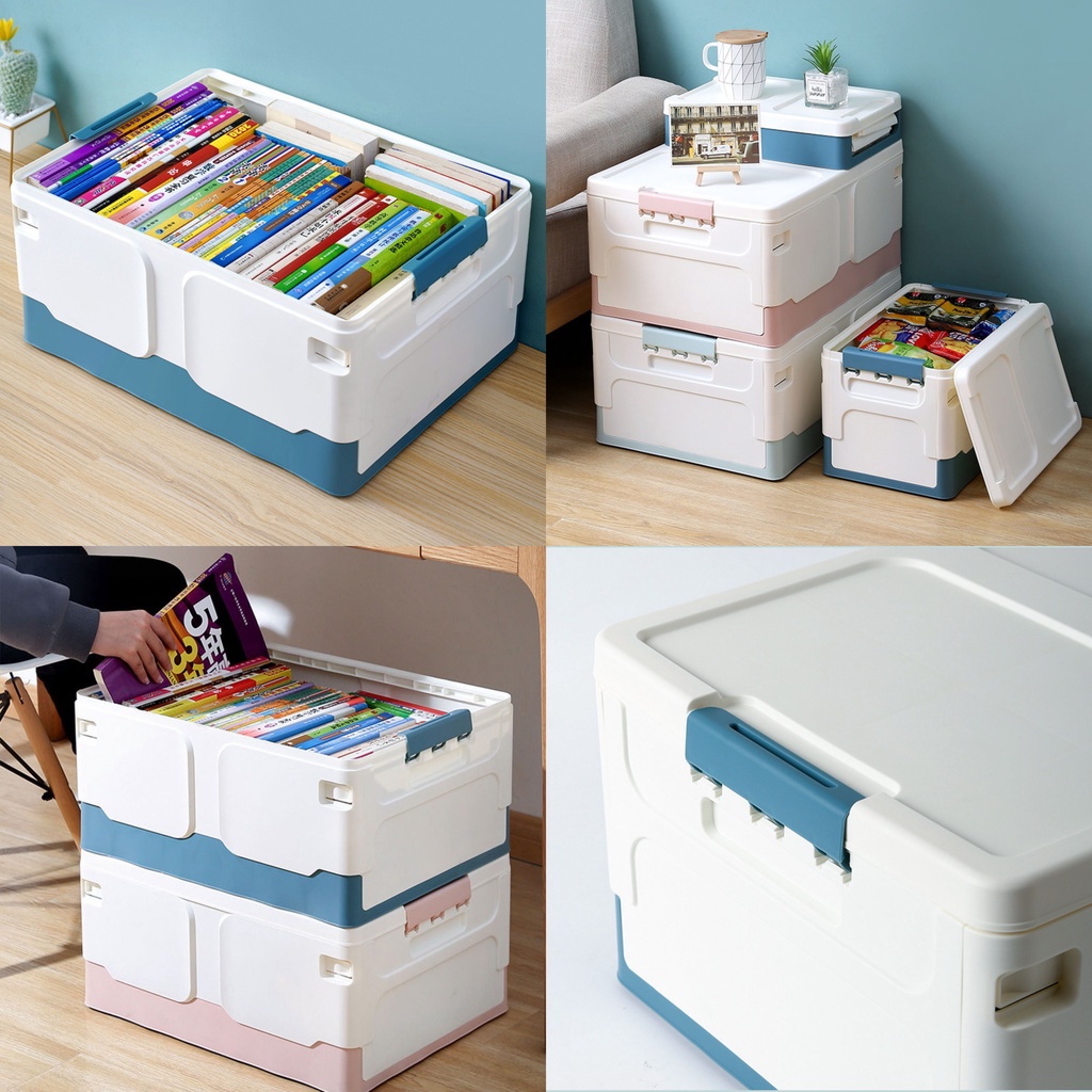 Hộp đựng đồ gấp gọn để cốp xe ô tô, để trong nhà có thể gấp gọn dung tích 40Lít và 20Lít