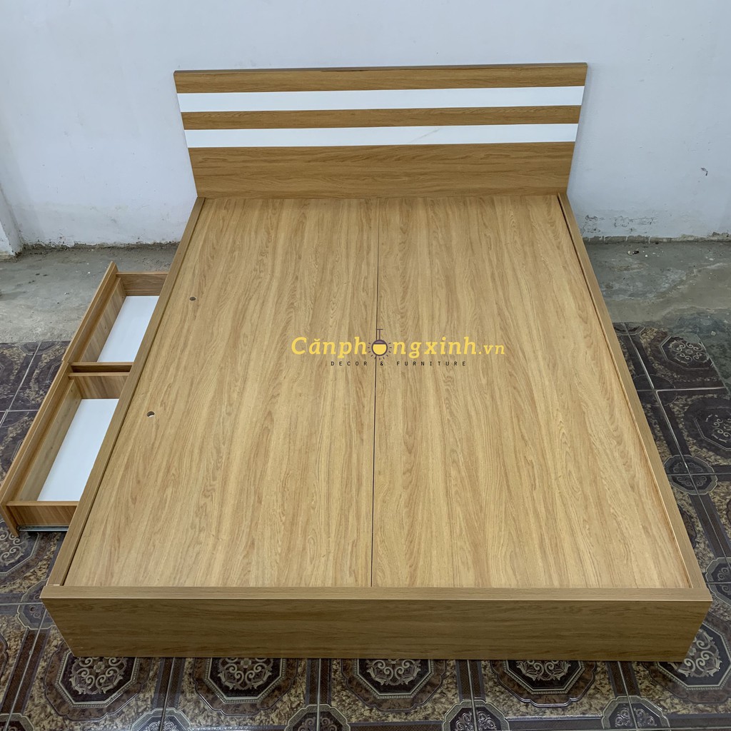 Giường ngủ gỗ cn MDF 2 hộc kéo CPX-G27 | BigBuy360 - bigbuy360.vn