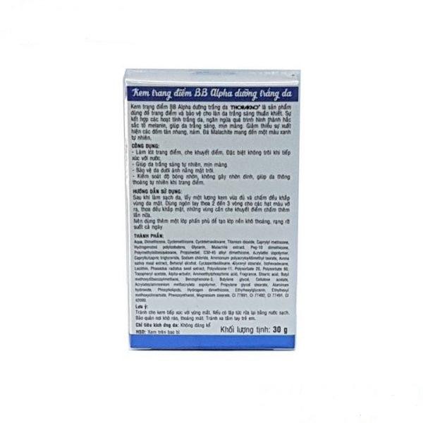 KEM TRANG ĐIỂM BB ALPHA DƯỠNG TRẮNG DA THORAKAO 30G | BigBuy360 - bigbuy360.vn