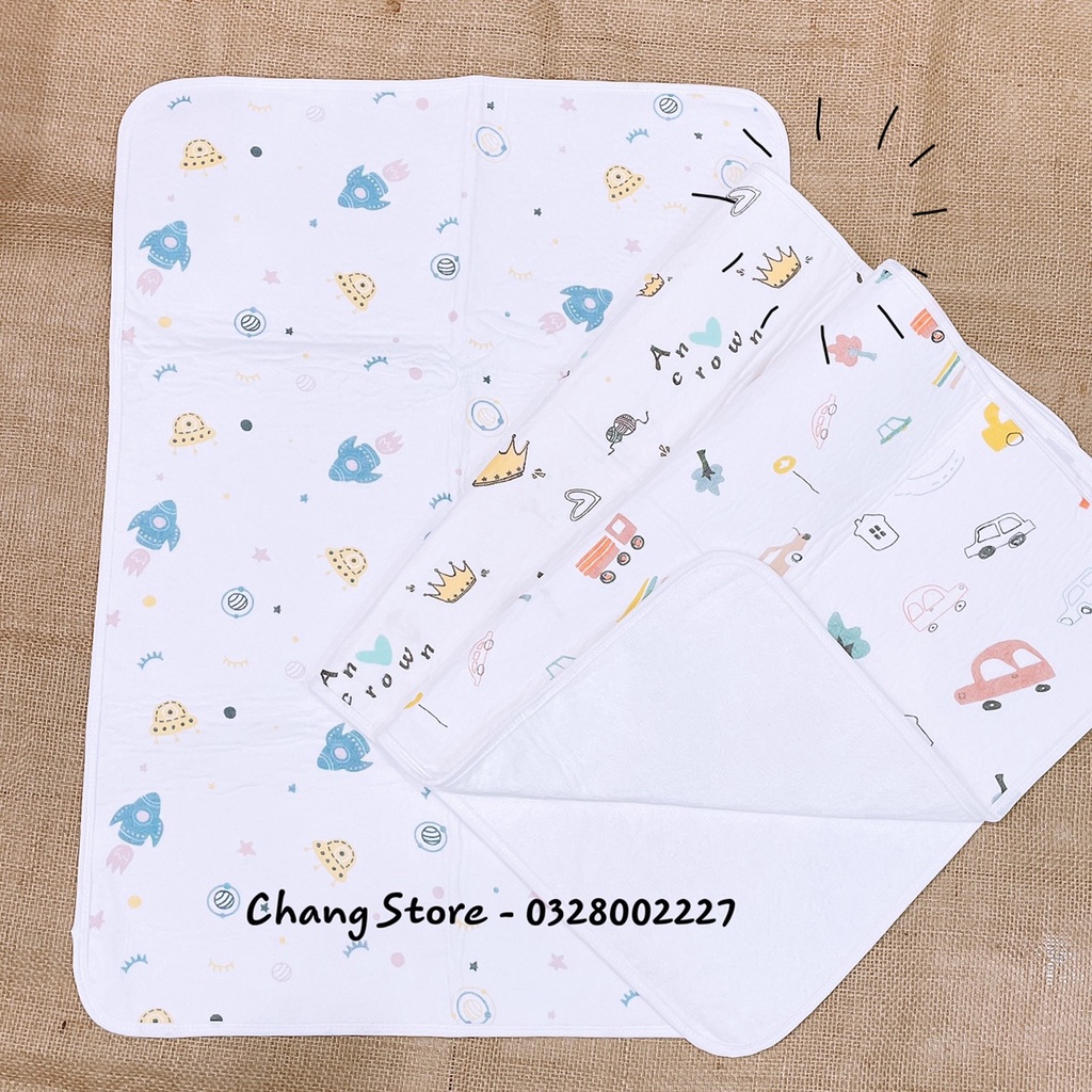 Tấm Lót Chống Thấm Sợi Tre Cho Bé 50*70 cm