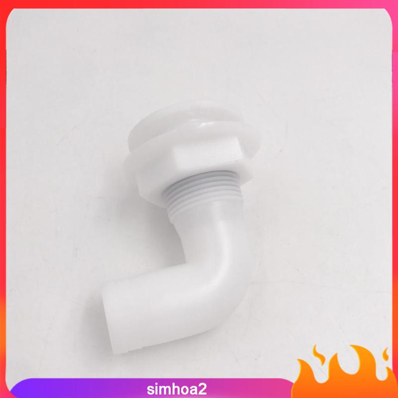 Ống Bơm Thru-Hull Bilge 1 "Bằng Nhựa Nylon Màu Trắng 2 Cái Cho Thuyền | BigBuy360 - bigbuy360.vn