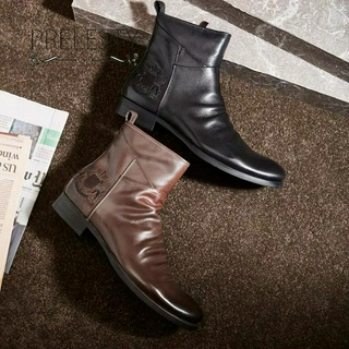 Giày Bốt Da Cao Cấp Phong Cách Anh Quốc Cá Tính Cho Nam