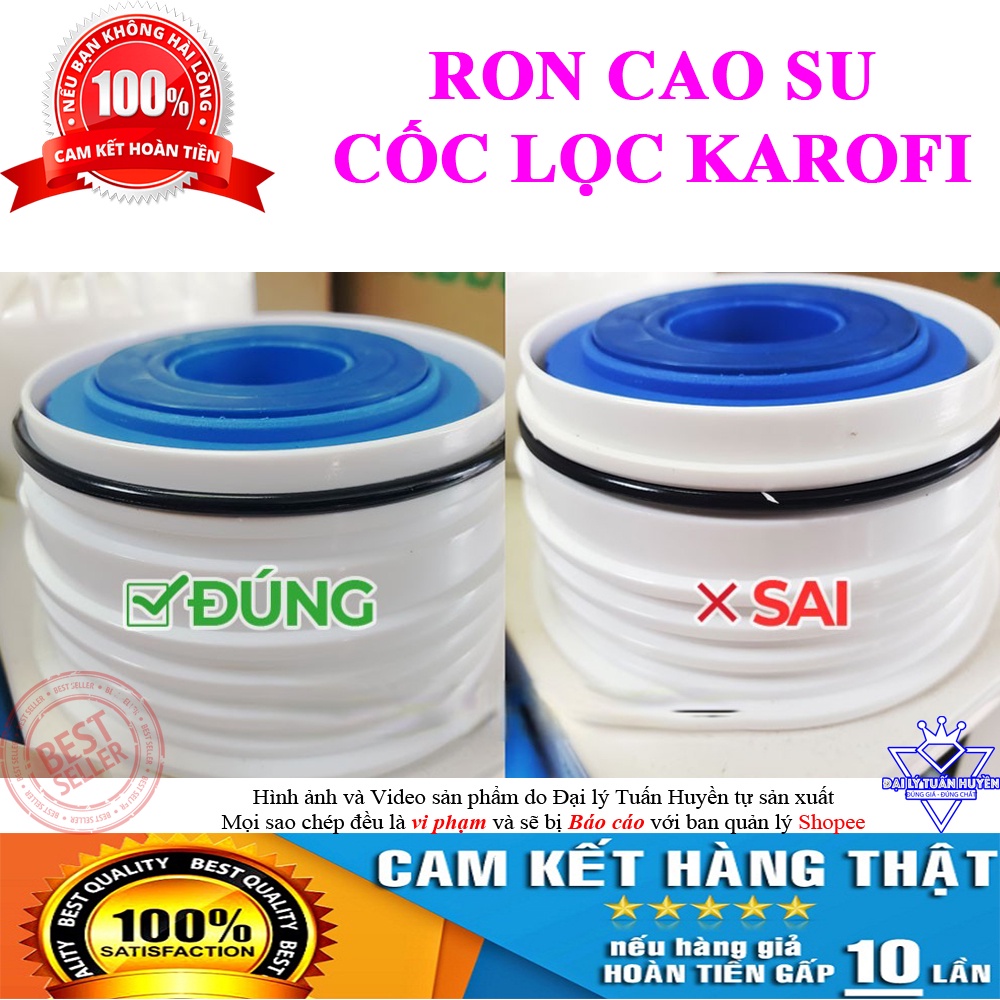 Nắp cốc lọc nước 123 Karofi dùng cho máy Ss038, KAQ-U95, U-05, U-03, O07, O-P1310, KAQ-P95, KAD-D52...